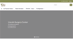 Desktop Screenshot of lincolnsurgerycenter.com
